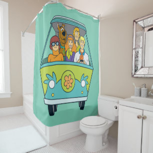 Scooby-Doo & The Gang Mystery Machine Shower Curtain