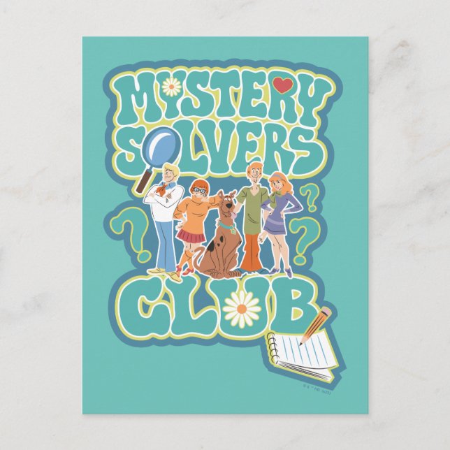 Scooby-Doo & the Gang "Mystery Solvers Club" Postcard (Front)