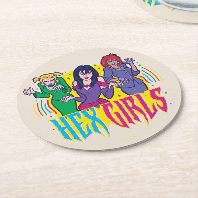 Scooby-Doo | The Hex Girls Round Paper Coaster (Angled)
