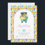 Scooby-Doo & The Mystery Machine Birthday Invitation<br><div class="desc">Get ready for a groovy and mysterious birthday bash with our Scooby-Doo Mystery Machine Kids' Birthday Invitations! Featuring the iconic Mystery Machine and a delightful floral pattern background,  these invitations set the perfect tone for a fun-filled celebration.</div>