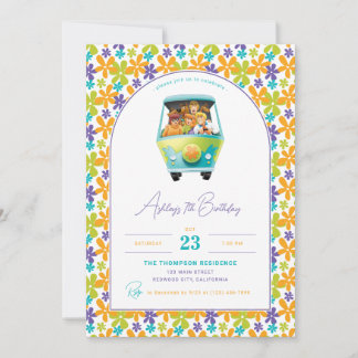 Scooby-Doo & The Mystery Machine Birthday Invitation