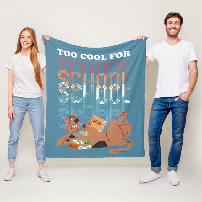 Scooby-Doo Too Cool For School Fleece Blanket (In Situ)