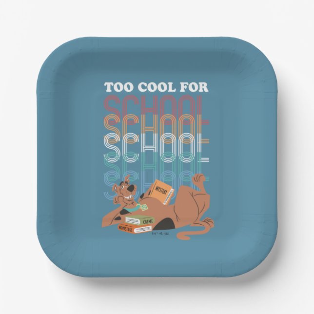 Scooby-Doo Too Cool For School Paper Plate (Front)