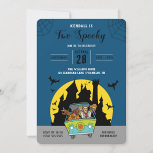 Scooby-Doo   Two Spooky Halloween Birthday Invitation