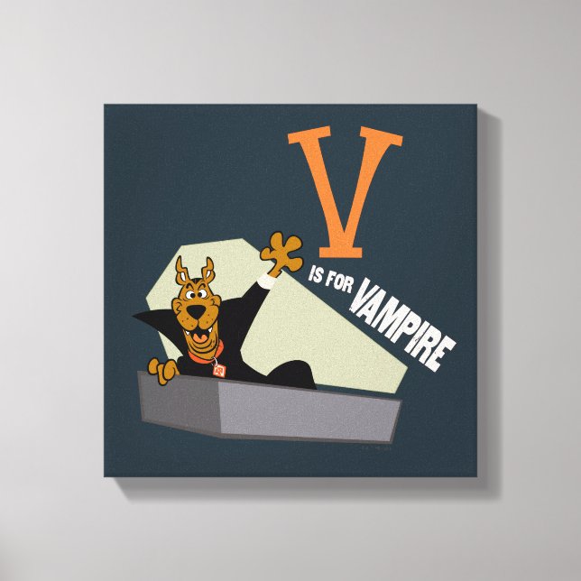Scooby-Doo | V is for Vampire Canvas Print (Front)