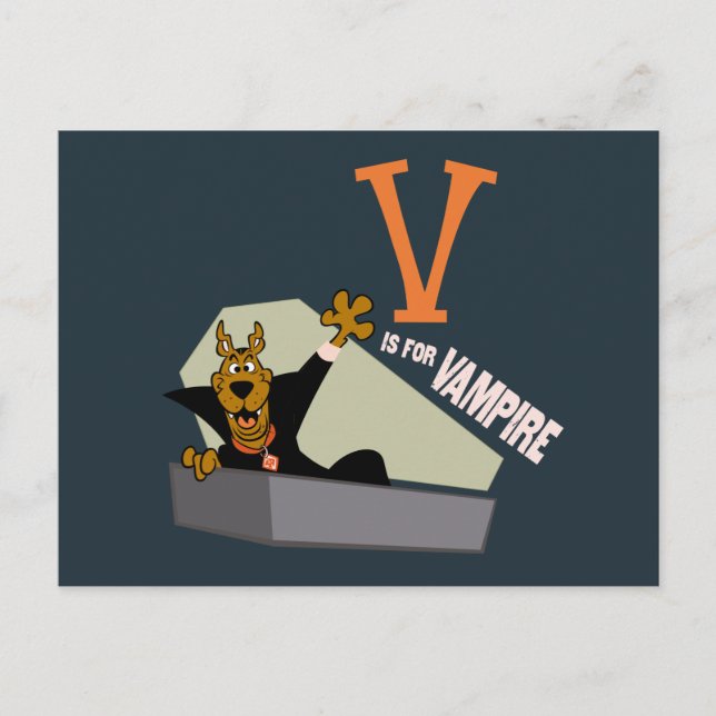 Scooby-Doo | V is for Vampire Postcard (Front)