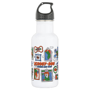 Scooby-Doo Wall of Halloween Picture Frames 532 Ml Water Bottle