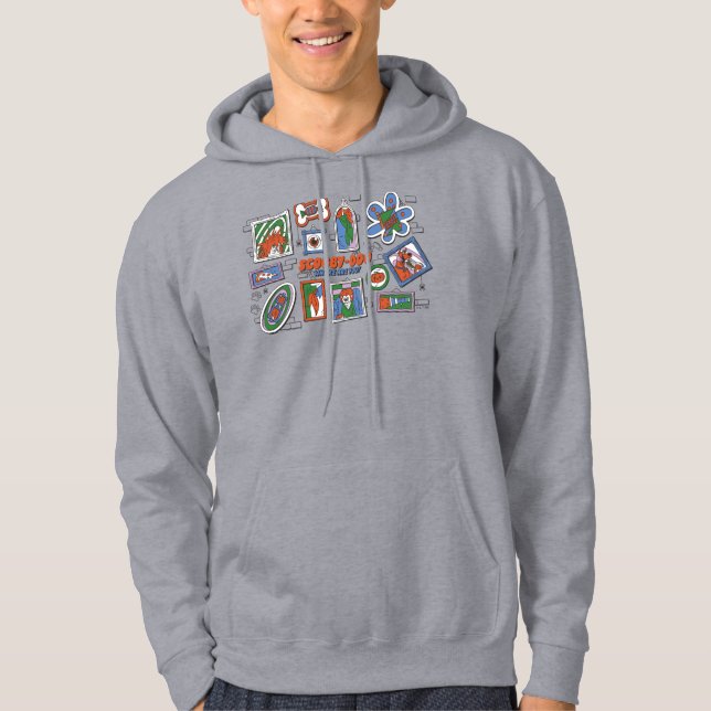 Scooby-Doo Wall of Halloween Picture Frames Hoodie (Front)