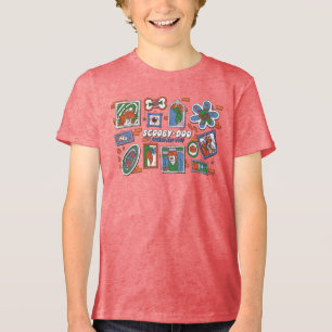 Scooby-Doo Wall of Halloween Picture Frames Tri-Blend Shirt