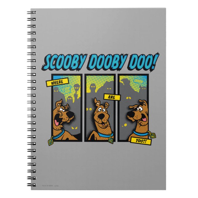 Scooby-Doo Where Are You Comic Panels Notebook (Front)