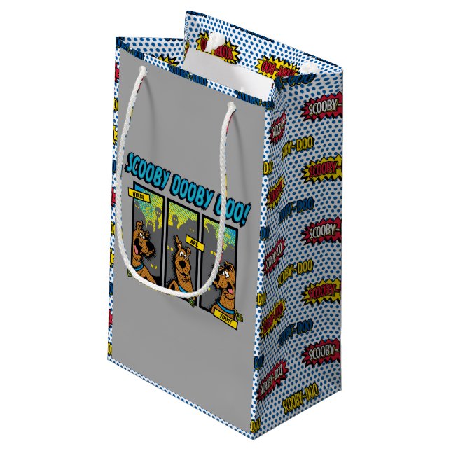 Scooby-Doo Where Are You Comic Panels Small Gift Bag (Back Angled)
