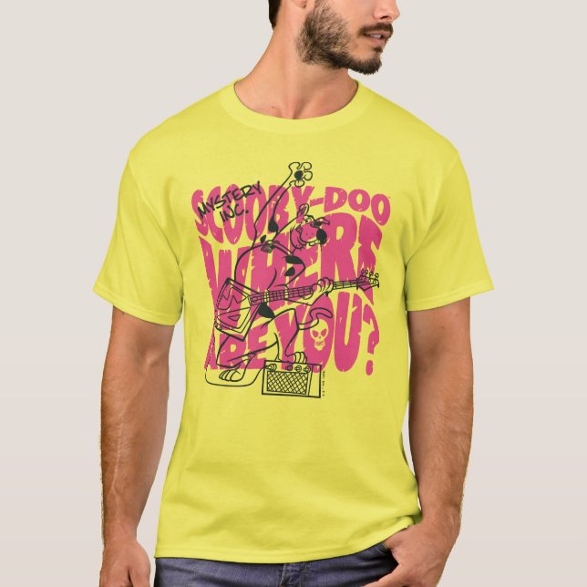 Scooby-Doo Where Are You Punk Guitar Riff T-Shirt (Front)