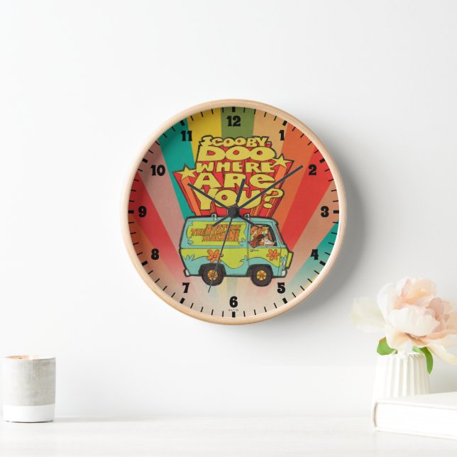Scooby-Doo | "Where Are You?" Retro Cartoon Van Clock (Home)