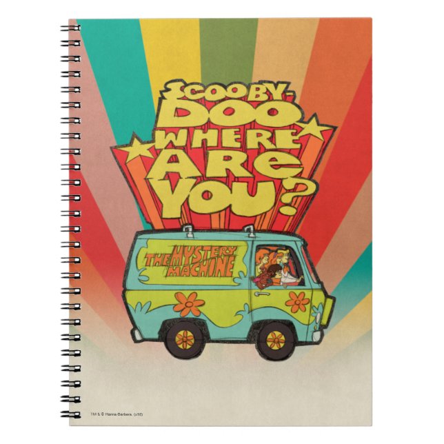 Scooby-Doo | "Where Are You?" Retro Cartoon Van Notebook (Front)