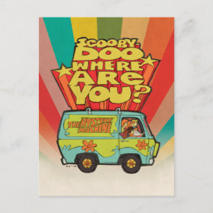 Scooby-Doo "Where Are You?" Retro Cartoon Van Postcard