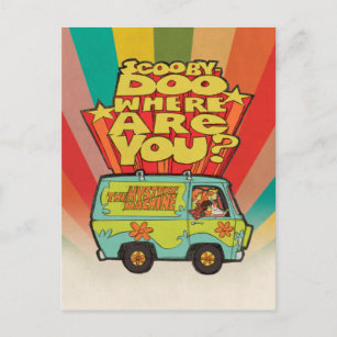 Scooby-Doo   "Where Are You?" Retro Cartoon Van Postcard