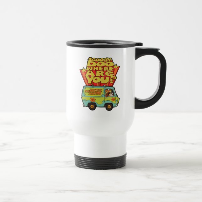 Scooby-Doo | "Where Are You?" Retro Cartoon Van Travel Mug (Right)