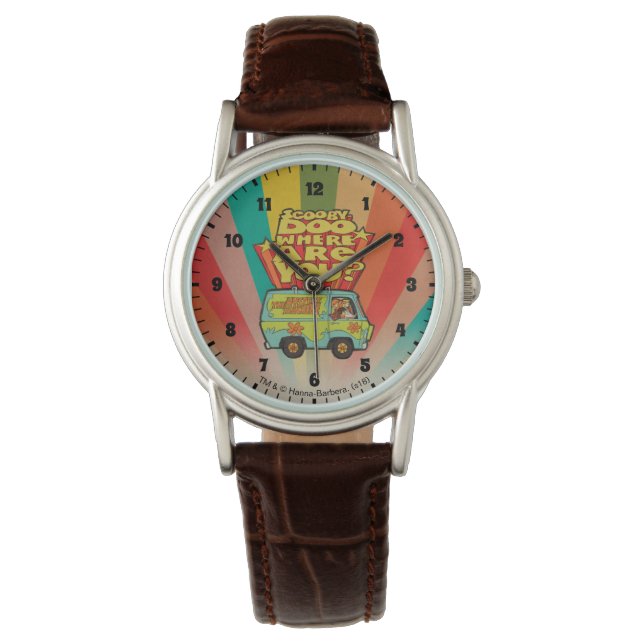 Scooby-Doo | "Where Are You?" Retro Cartoon Van Watch (Front)