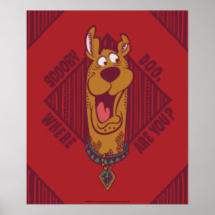Scooby-Doo Where Are You Tribal Graphic Poster