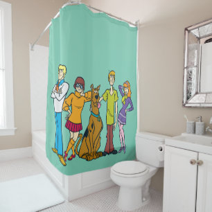 Scooby-Doo   Whole Gang 14 Mystery Inc Shower Curtain