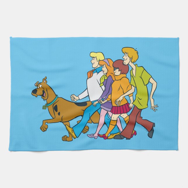 Scooby-Doo | Whole Gang 18 Mystery Inc Tea Towel (Horizontal)
