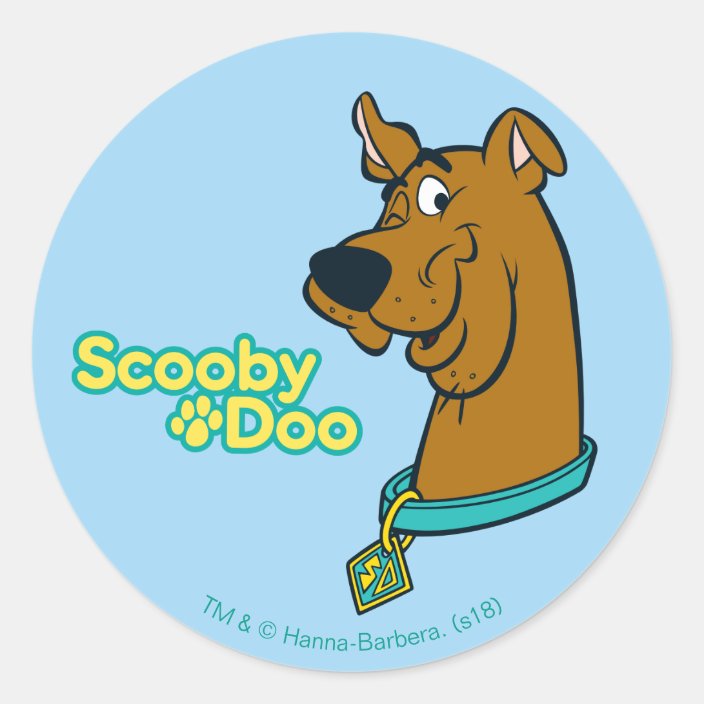 Scooby-Doo Winking Classic Round Sticker | Zazzle.co.uk