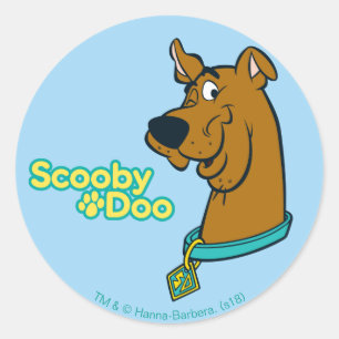Scooby-Doo Winking Classic Round Sticker