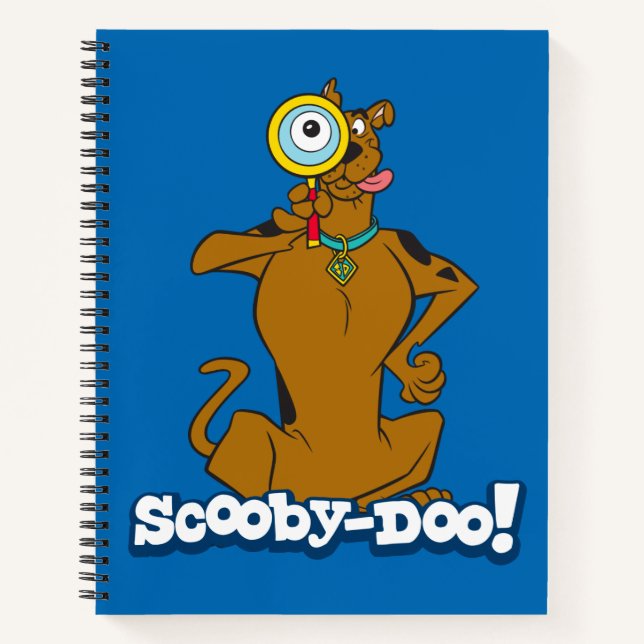 Scooby-Doo With Magnifying Glass Notebook (Front)