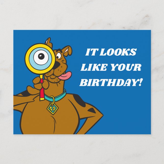 Scooby-Doo With Magnifying Glass Postcard (Front)