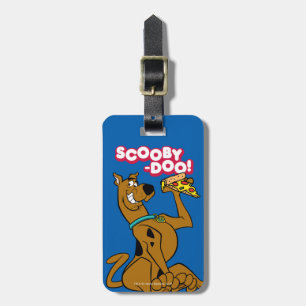 Scooby-Doo With Pizza Slice Luggage Tag