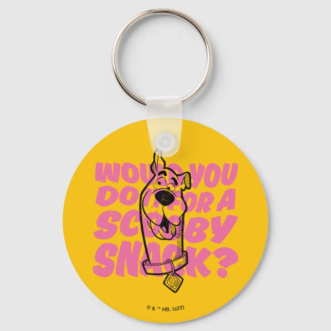 Scooby-Doo |Would You Do It For A Scooby Snack? Key Ring (Front)