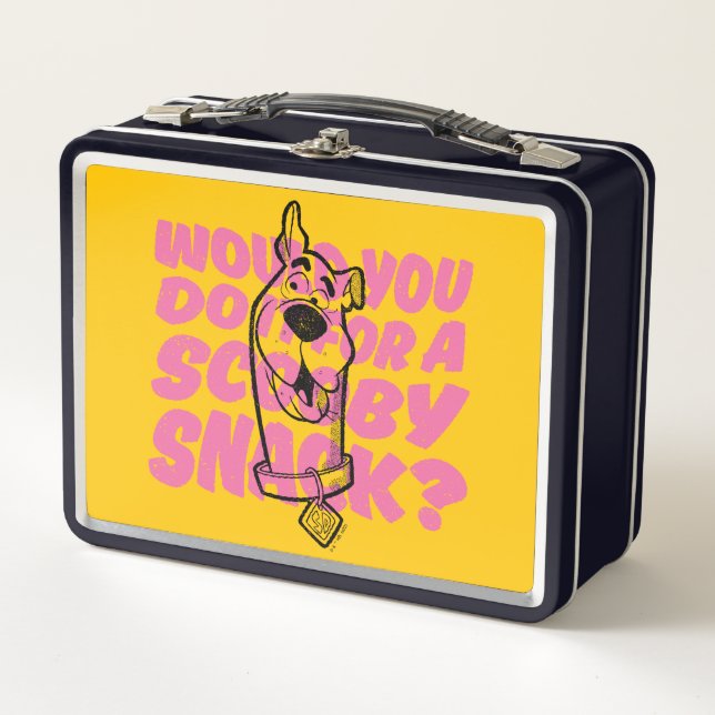 Scooby-Doo |Would You Do It For A Scooby Snack? Metal Lunch Box (Front)
