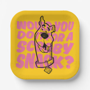 Scooby-Doo  Would You Do It For A Scooby Snack? Paper Plate