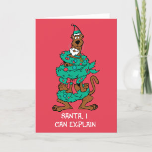 Scooby-Doo Wrapped In Wreaths Holiday Card