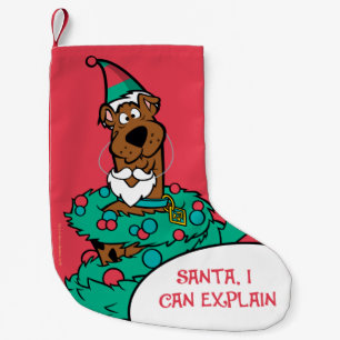 Scooby-Doo Wrapped In Wreaths Small Christmas Stocking