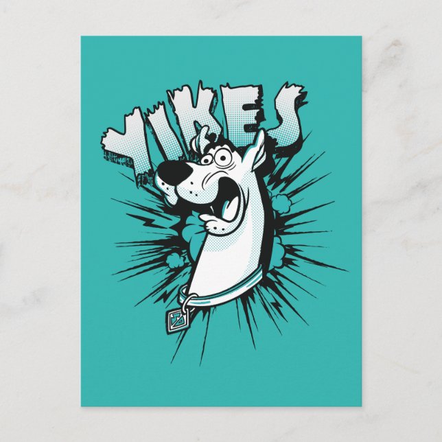 Scooby-Doo "Yikes!" Halftone Graphic Postcard (Front)