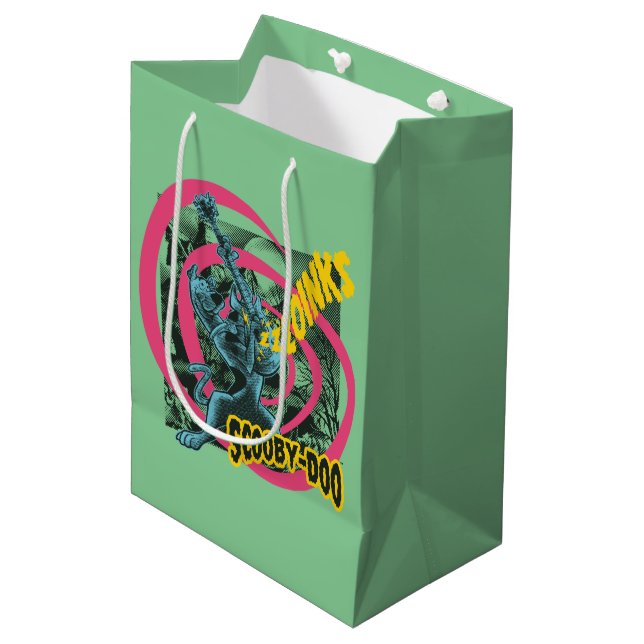 Scooby-Doo Zoinks Punk Guitar Graphic Medium Gift Bag (Front Angled)