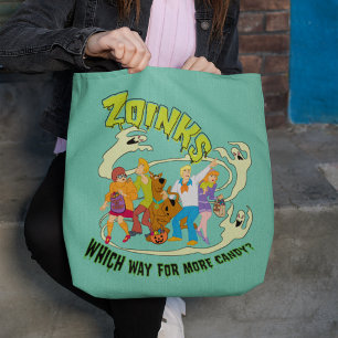 Scooby-Doo   Zoinks Which Way for More Candy? Tote Bag