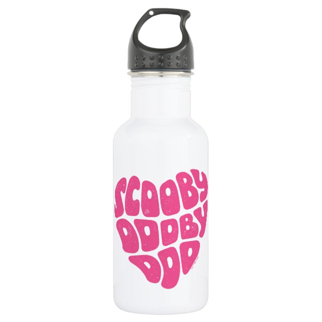 Scooby Dooby Doo Heart 532 Ml Water Bottle (Front)