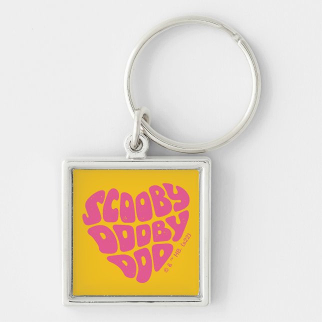 Scooby Dooby Doo Heart Key Ring (Front)
