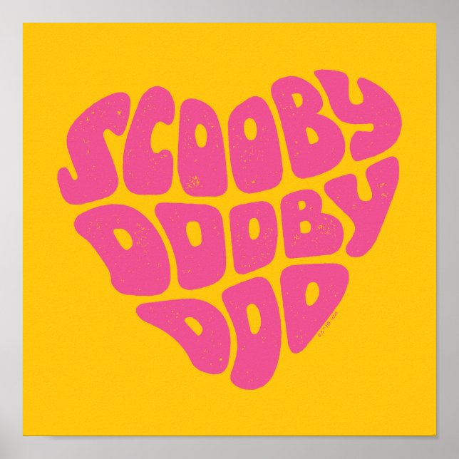 Scooby Dooby Doo Heart Poster (Front)