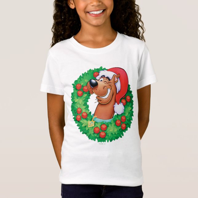Scooby in Wreath T-Shirt (Front)