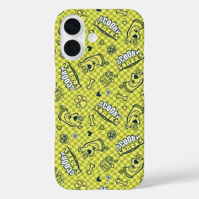 Scooby Snacks Galore Chequered Pattern Case-Mate iPhone Case (Back)