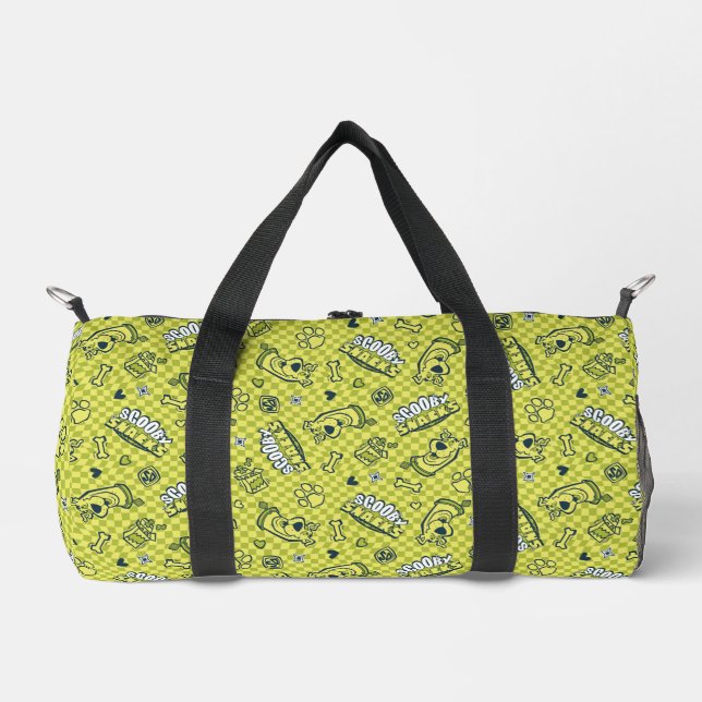 Scooby Snacks Galore Chequered Pattern Duffle Bag (Front)