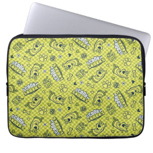 Scooby Snacks Galore Chequered Pattern Laptop Sleeve