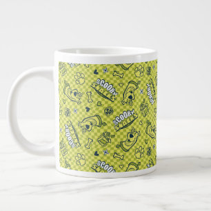 Scooby Snacks Galore Chequered Pattern Large Coffee Mug