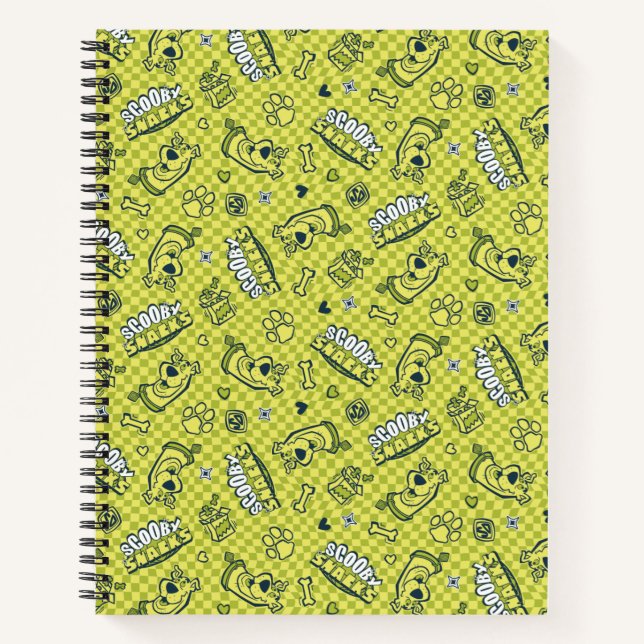 Scooby Snacks Galore Chequered Pattern Notebook (Front)