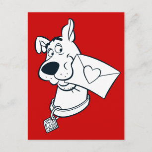 Scooby Valentine's Day Holiday Postcard
