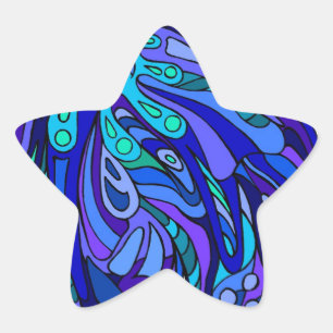 *Scoop of Zen Blue Star Sticker