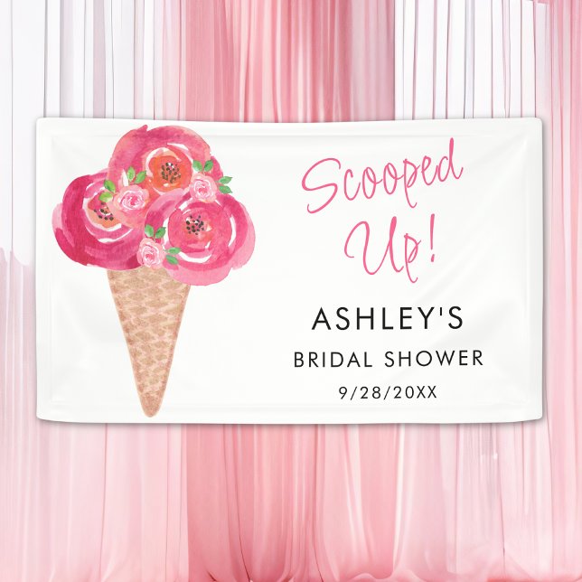 Scooped Up Bridal Shower Banner (Creator Uploaded)